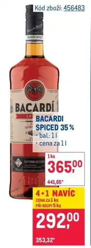 Makro Bacardi Spiced 35 % nabídka