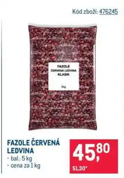 Makro FAZOLE ČERVENÁ LEDVINA nabídka