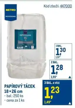 Makro PAPÍROVÝ TÁCEK nabídka