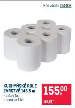 Makro KUCHYŇSKÉ ROLE 2VRSTVÉ 148,5 m nabídka