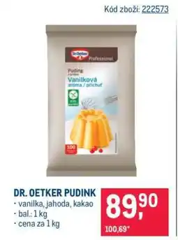 Makro Dr.Oetker pudink nabídka