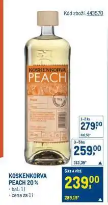 Makro KOSKENKORVA PEACH 20 % nabídka