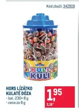 Makro Hors lízátko kulaté dóza nabídka