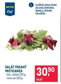 Makro SALÁT TRHANÝ MISTICANZA nabídka