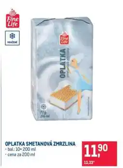 Makro OPLATKA SMETANOVÁ ZMRZLINA nabídka