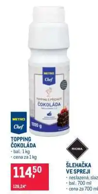 Makro TOPPING ČOKOLÁDA nabídka