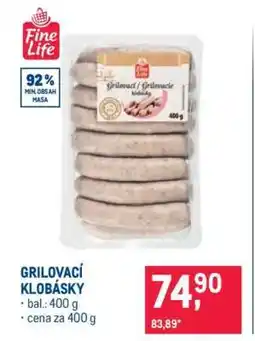 Makro Grilovací klobásky nabídka