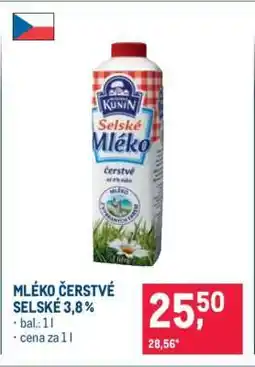 Makro Mléko čerstvé selské 3,8 % nabídka