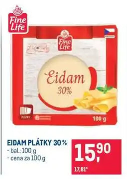 Makro Eidam plátky 30 % nabídka