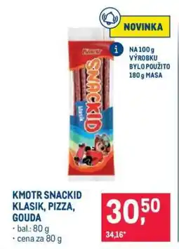 Makro KMOTR SNACKID KLASIK, PIZZA, GOUDA nabídka