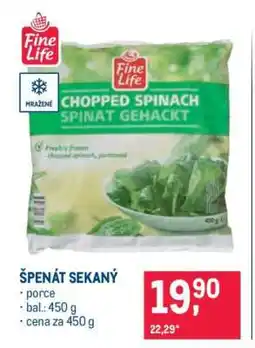 Makro Špenát sekaný nabídka