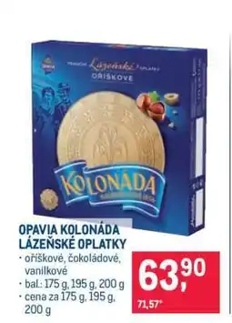 Makro Opavia Kolonáda lázeňské oplatky nabídka