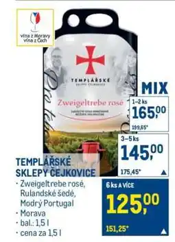 Makro Templářské sklepy Čejkovice nabídka