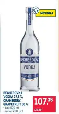 Makro BECHEROVKA VODKA 37,5%, CRANBERRY, GRAPEFRUIT 30% nabídka