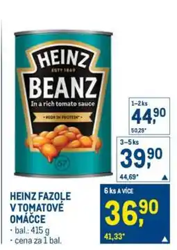 Makro Heinz Fazole v tomatové omáčce nabídka