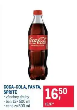 Makro Coca-Cola, Fanta, Sprite nabídka