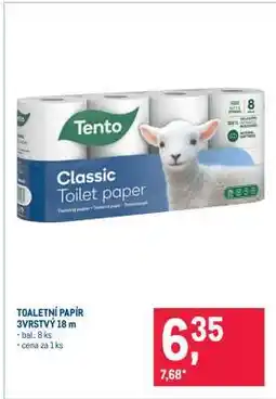 Makro TOALETNÍ PAPÍR 3VRSTVÝ 18 m nabídka