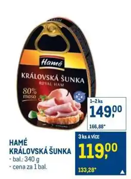 Makro Hamé Královská šunka nabídka