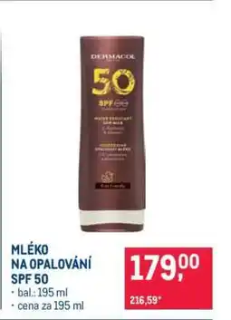 Makro Mléko na opalování SPF 50 nabídka