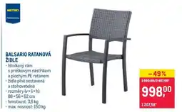 Makro BALSARIO RATANOVÁ ŽIDLE nabídka