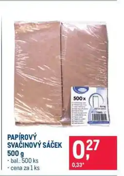 Makro PAPÍROVÝ SVAČINOVÝ SÁČEK 500 g nabídka