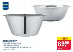 Makro Nerezové mísy nabídka