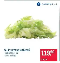 Makro SALÁT LEDOVÝ KRÁJENÝ nabídka