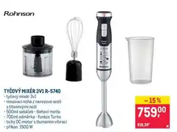 Makro TYČOVÝ MIXÉR 3V1 R-5740 nabídka