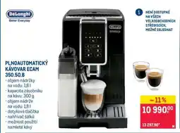 Makro PLNOAUTOMATICKÝ KÁVOVAR ECAM 350.50.B nabídka