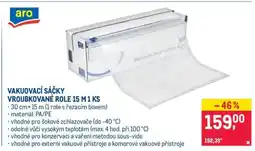 Makro VAKUOVACÍ SÁČKY VROUBKOVANÉ ROLE 15 M 1 KS nabídka