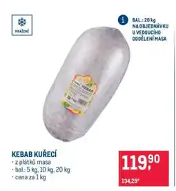Makro Kebab kuřecí nabídka