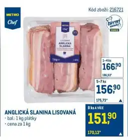 Makro Anglická slanina lisovaná nabídka