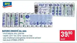 Makro BATERIE ZINKOVÉ AA, AAA nabídka
