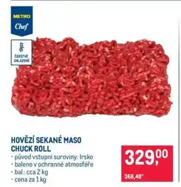 Makro Hovězí sekané maso Chuck roll nabídka