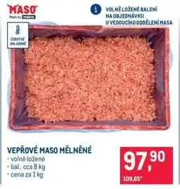 Makro Vepřové maso mělněné nabídka
