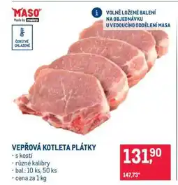 Makro VEPŘOVÁ KOTLETA PLÁTKY nabídka