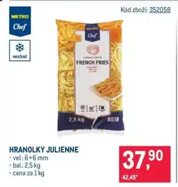 Makro Hranolky Julienne nabídka