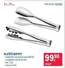 Makro KLEŠTĚ BUFFET nabídka