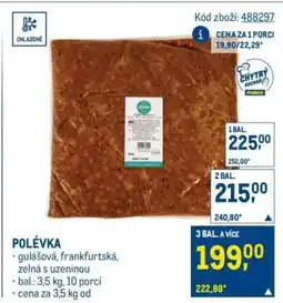Makro Polévka nabídka