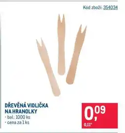 Makro DŘEVĚNÁ VIDLIČKA NA HRANOLKY nabídka