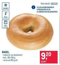 Makro Bagel nabídka