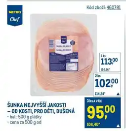 Makro ŠUNKA NEJVYŠŠÍ JAKOSTI – OD KOSTI, PRO DĚTI, DUŠENÁ nabídka