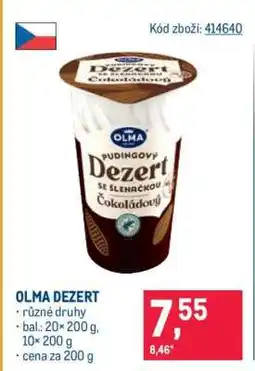 Makro Olma Dezert nabídka