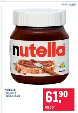 Makro Nutella nabídka