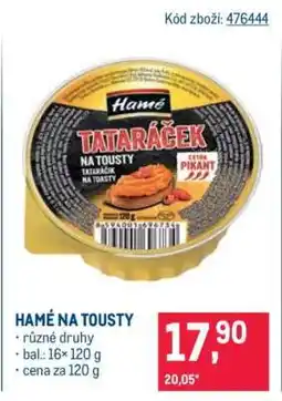Makro HAMÉ NA TOUSTY nabídka