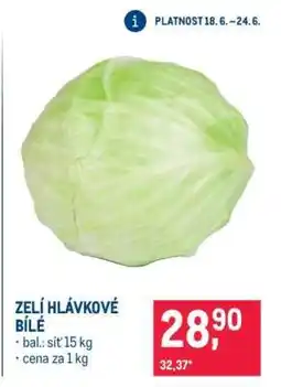 Makro Zelí hlávkové bílé nabídka