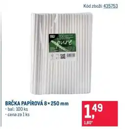 Makro BRČKA PAPÍROVÁ 8 × 250 mm nabídka