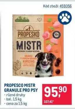 Makro PROPESCO MISTR GRANULE PRO PSY nabídka