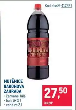 Makro MUŤENICE BARONOVA ZAHRADA nabídka