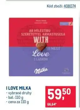 Makro I LOVE MILKA nabídka